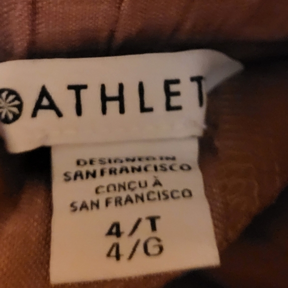 Athleta Cabo Linen Wide Leg Pant Light Red Size 4 Tall - Picture 6 of 8